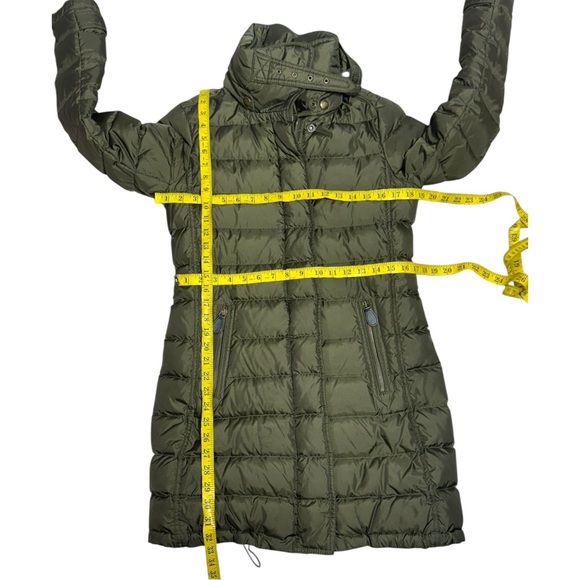 Burberry Brit quilted down puffer coat army green dark olive size Small - Picture 7 of 16